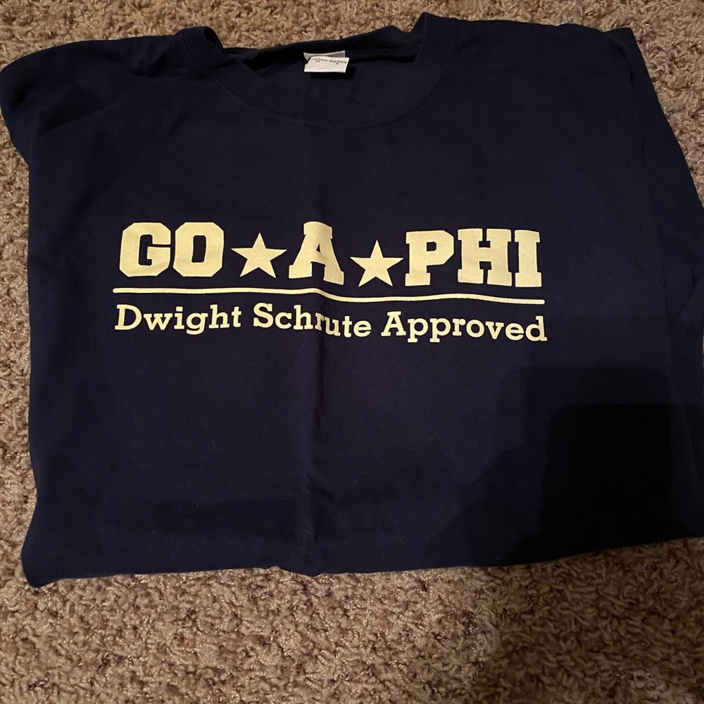 Alpha Phi Dwight Schrute T-shirt
